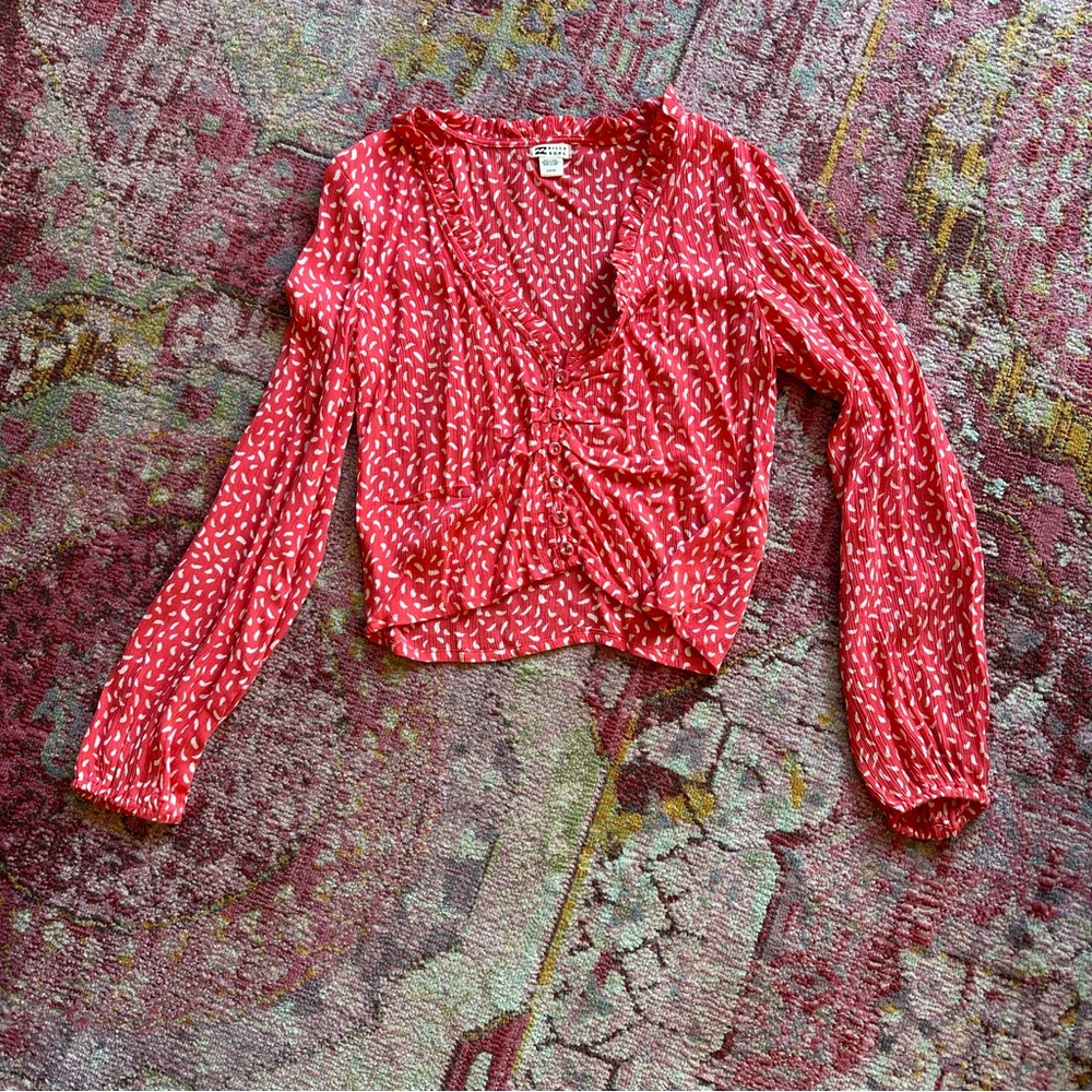 Billabong long sleeve blouse